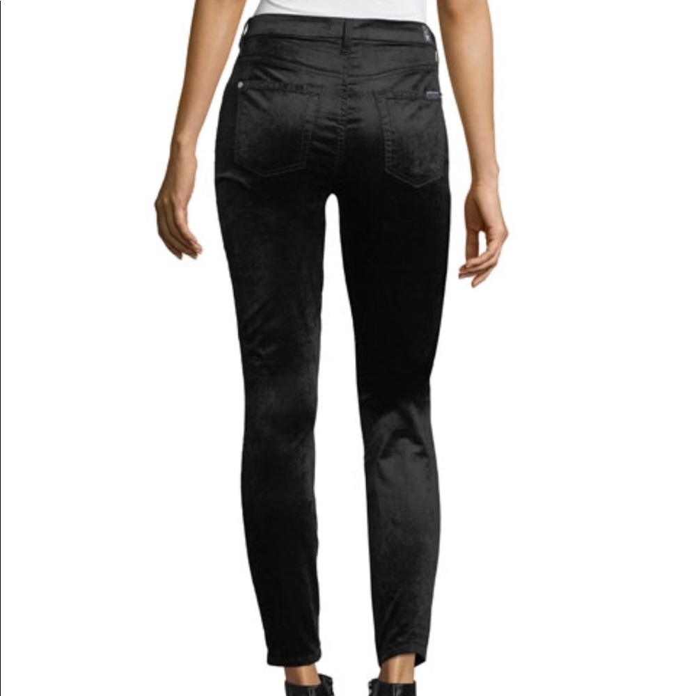 7forallmanking Velvet Ankle Skinny Pants